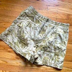 Free People Printed Rough Roads Utility Shorts